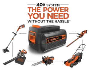 40V is enough for the best battery weed wacker from Black+Decker