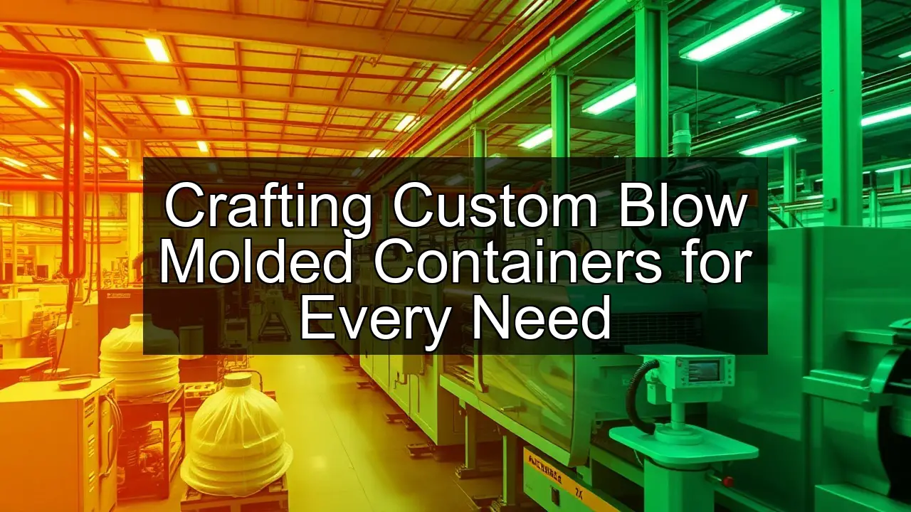 supply chain management precision blow molding automotive plastic molding plant