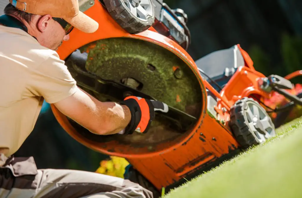 check your mower blade for wear or damage